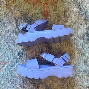 Melissa Kick Off Purple Platform Sandals
